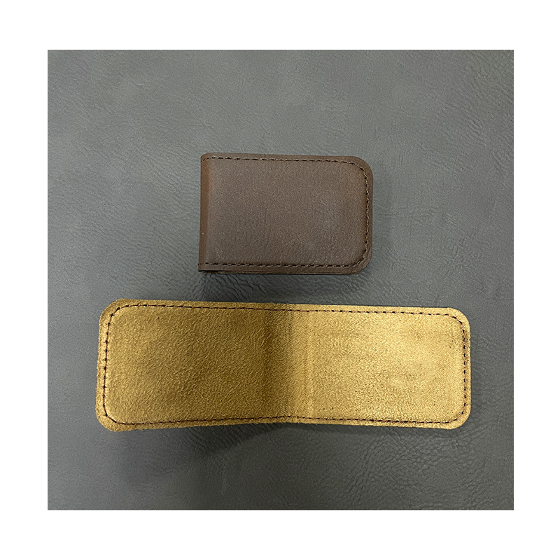 Laserable Leatherette pecuniam clip
