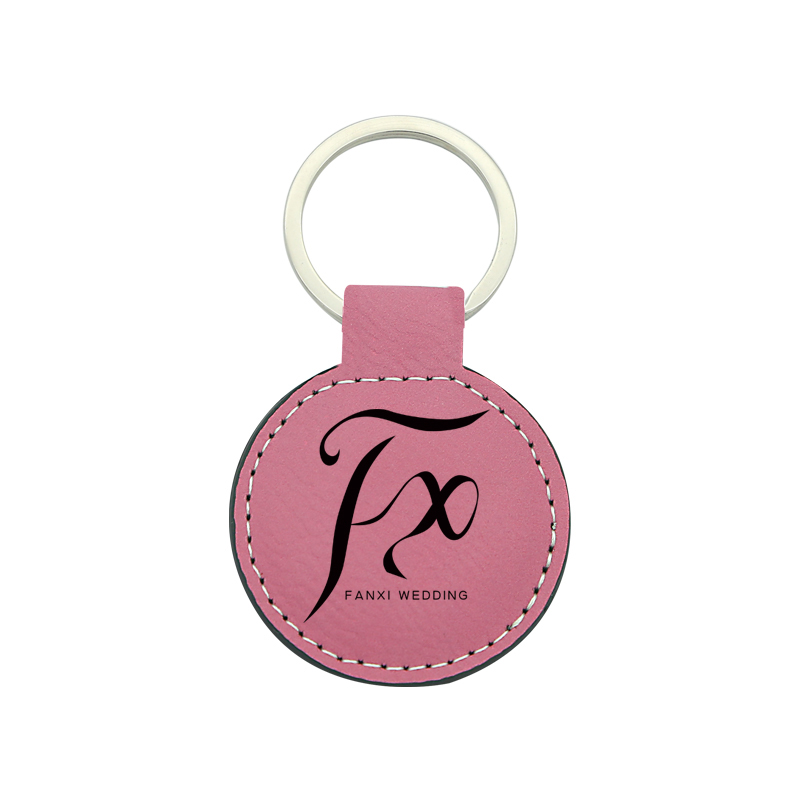 Laserable Leatherette circa Keychain
