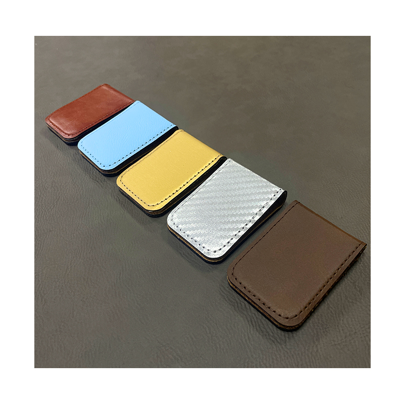 Laserable Leatherette pecuniam clip