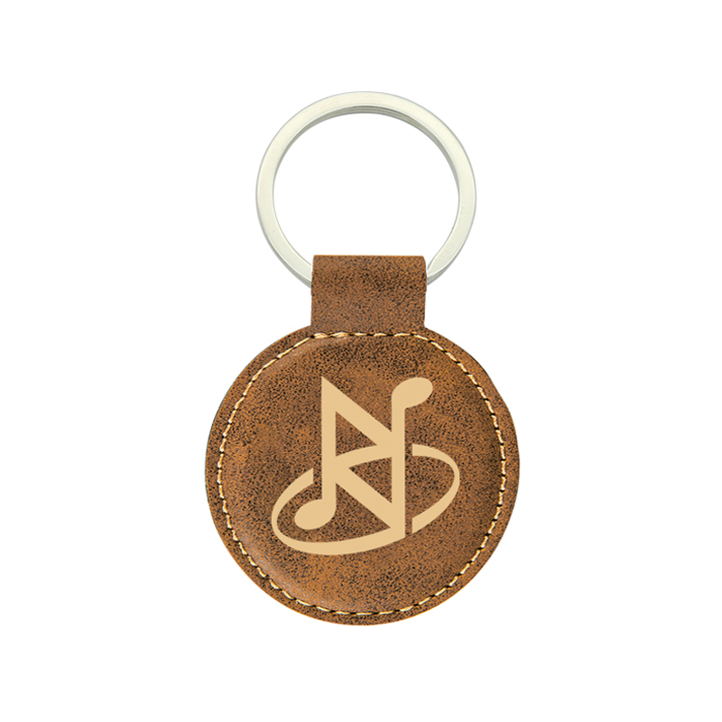 Laserable Leatherette circa Keychain