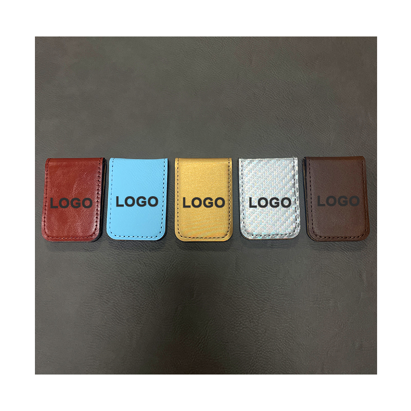 Laserable Leatherette pecuniam clip