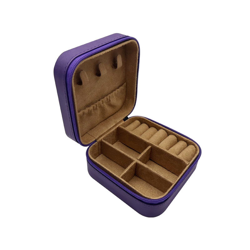 4/4 Laserable Leatherette Travel Jewelry Box with Tan Lining 4/4 Laserable Leatherette Travel Jewelry Box with Tan Lining