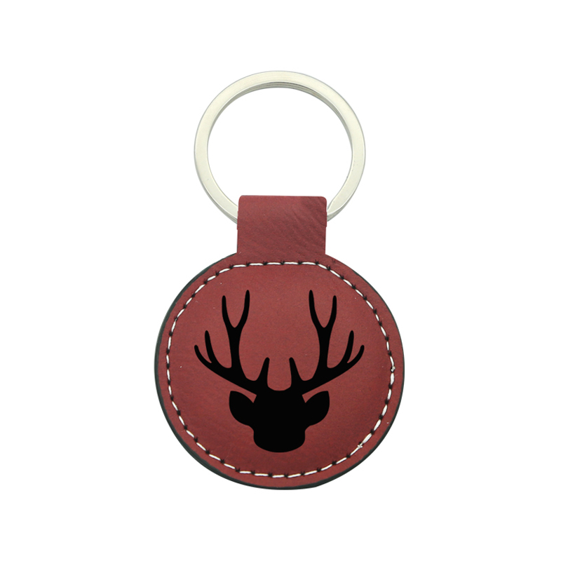 Laserable Leatherette circa Keychain