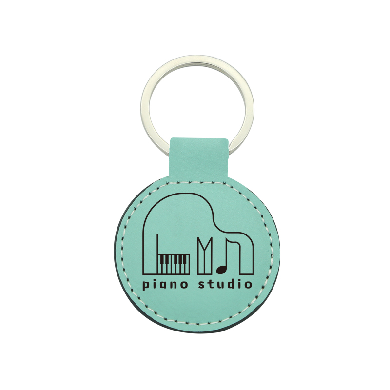 Laserable Leatherette circa Keychain