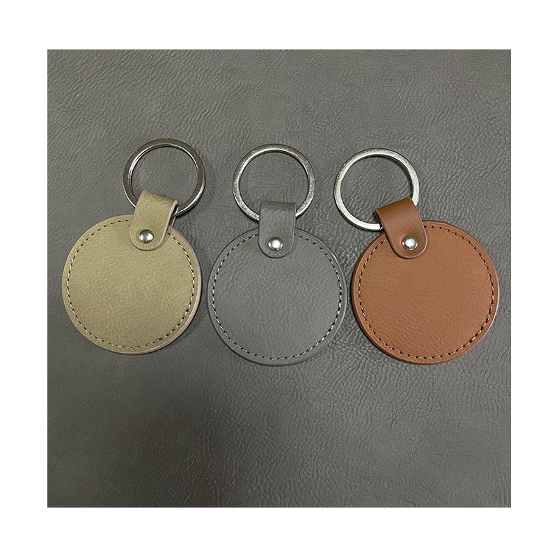 Laserable Leatherette circa Keychains cum unctius Edge