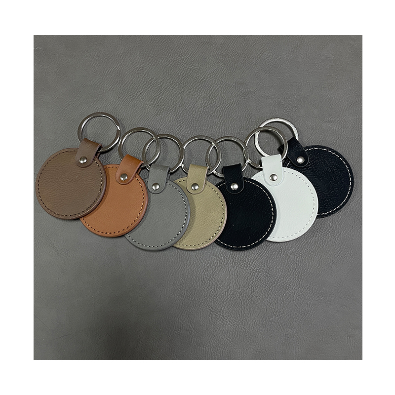 Laserable Leatherette circa Keychains cum unctius Edge