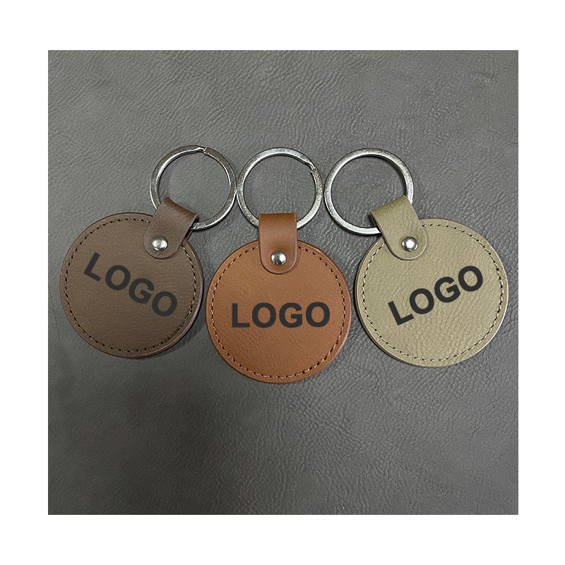 Laserable Leatherette circa Keychains cum unctius Edge