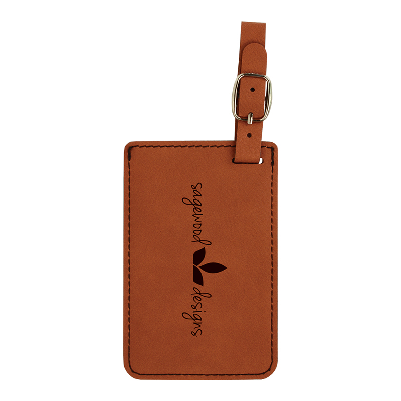 Laserable Leatherette sarcina Tags