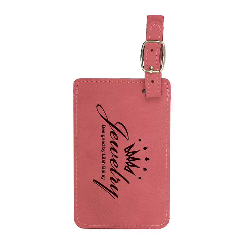 Laserable Leatherette sarcina Tags