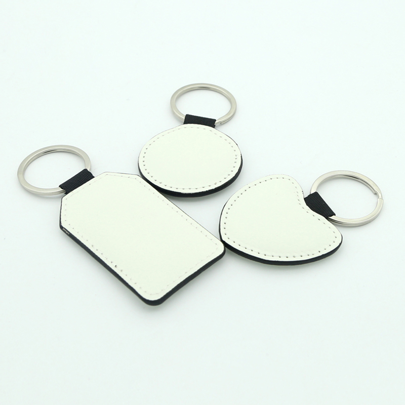 Sublimationis Pu Leather Round Keyring - Double Sided Edition