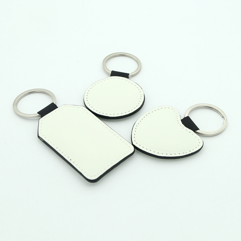 Sublimationis PU Leather Cordis Keyring - Double Sided Printing