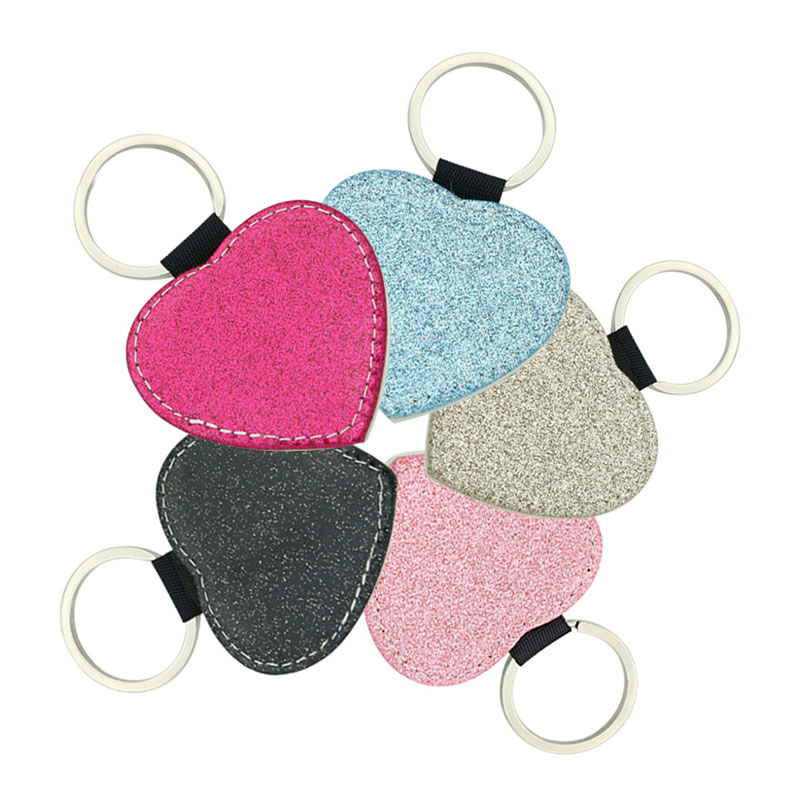 Sublimationis corusco Leatherette Keychain Cordis - Single Sided Printing