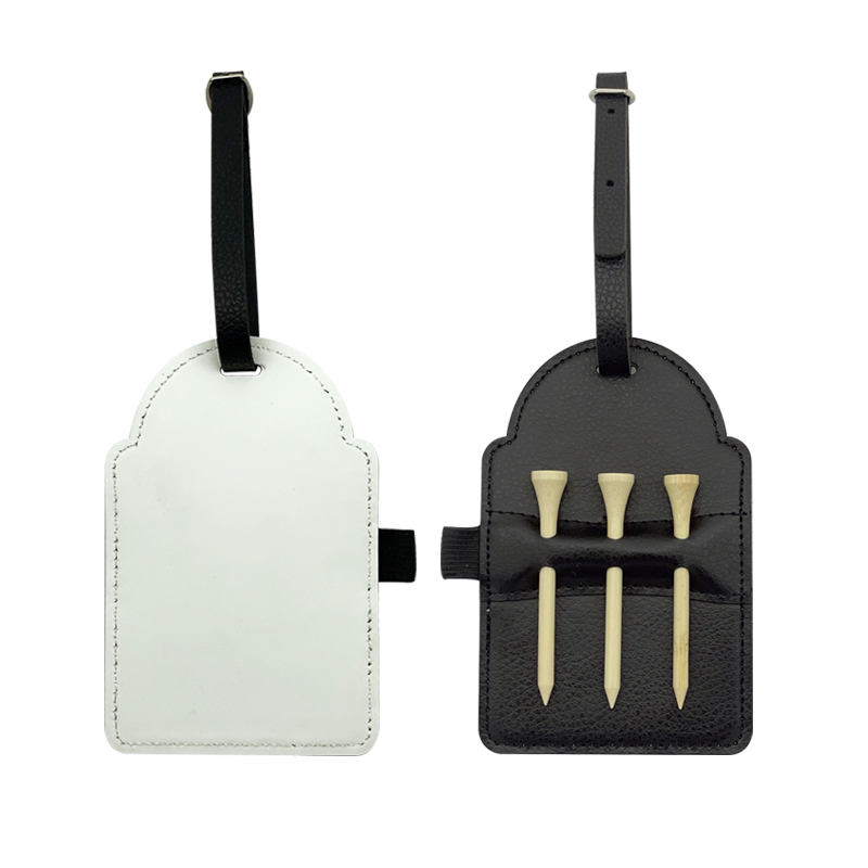 Sublimatio Leatherette Golf Bag Tag cum III Wooden Tees