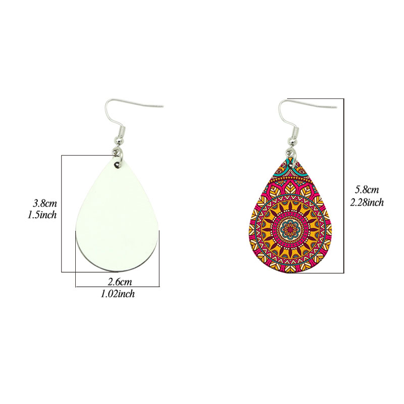 Forma Iacta Sublimationis PU Leather earring (par)