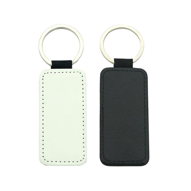 Sublimationis PU Leather Rectangle Keyring - Single Sided Edition