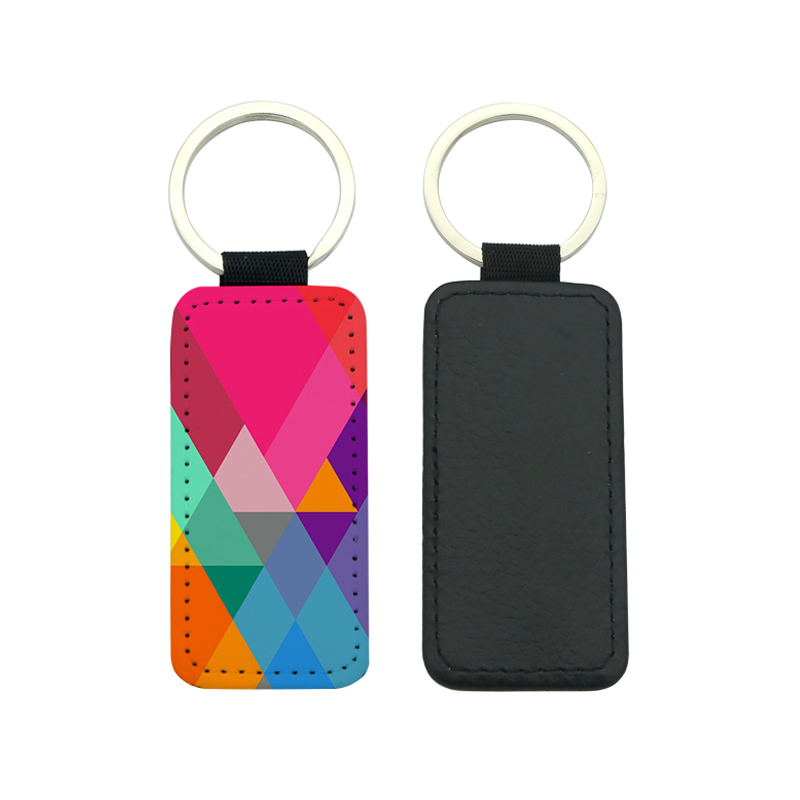 Sublimationis PU Leather Rectangle Keyring - Single Sided Edition
