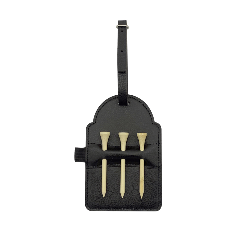 Sublimatio Leatherette Golf Bag Tag cum III Wooden Tees