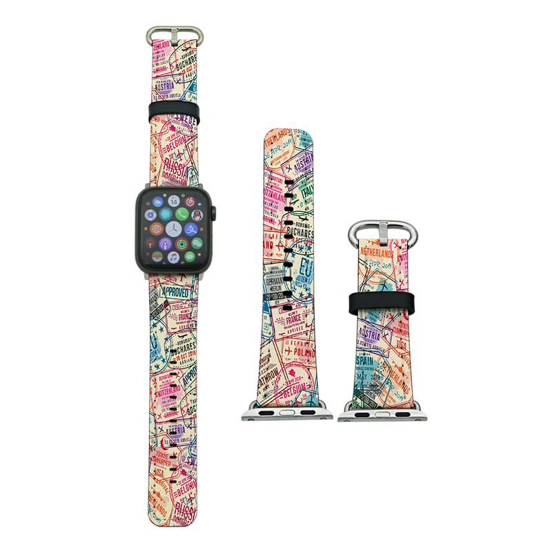 Sublimatio PU Leather Apple Watch bands for Series 1/2/3-38mm