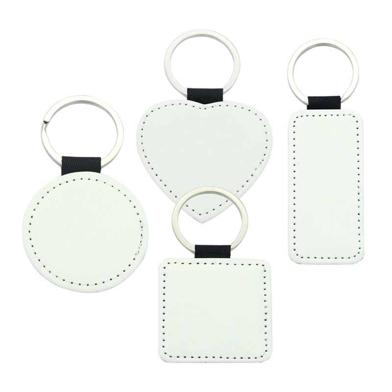 Sublimationis PU Leather Rectangle Keyring - Single Sided Edition