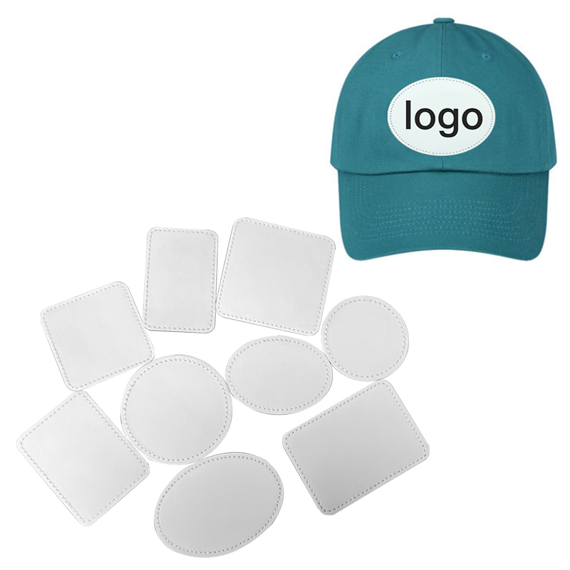 3' x 2' Oval Sublimation Leatherette Patches with Adhesive