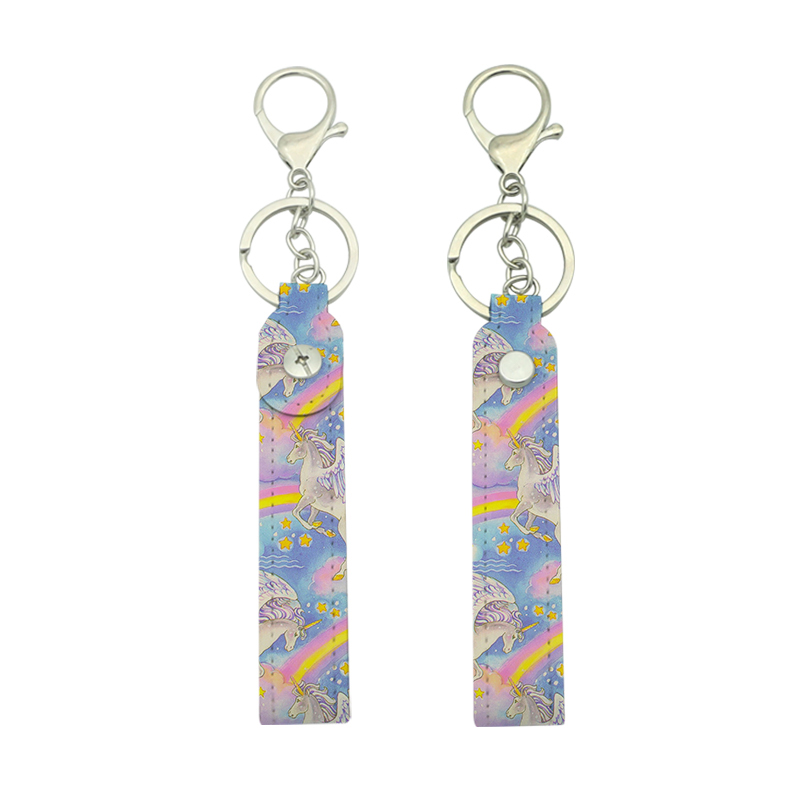 Sublimatio Leatherette Lanyard Keychain