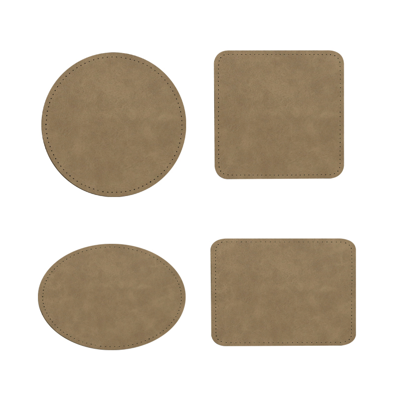 III 'circum Sublimationem Leatherette Patches cum tenaces