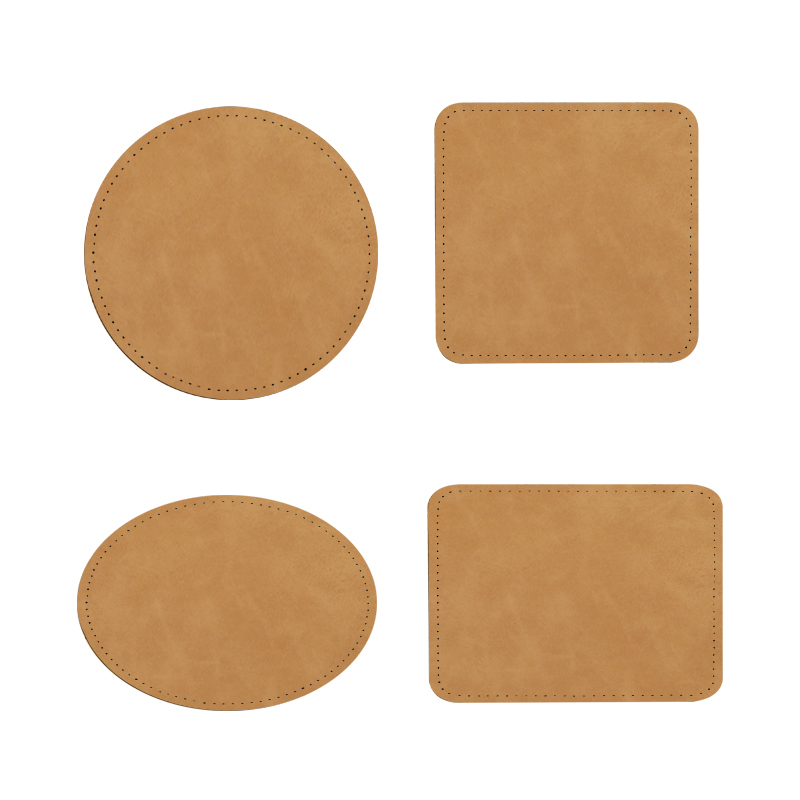 III 'x III' Square Sublimation Leatherette Patches cum Adhesive