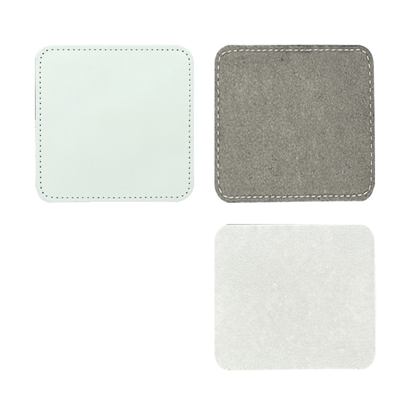 III 'x III' Square Sublimation Leatherette Patches cum Adhesive
