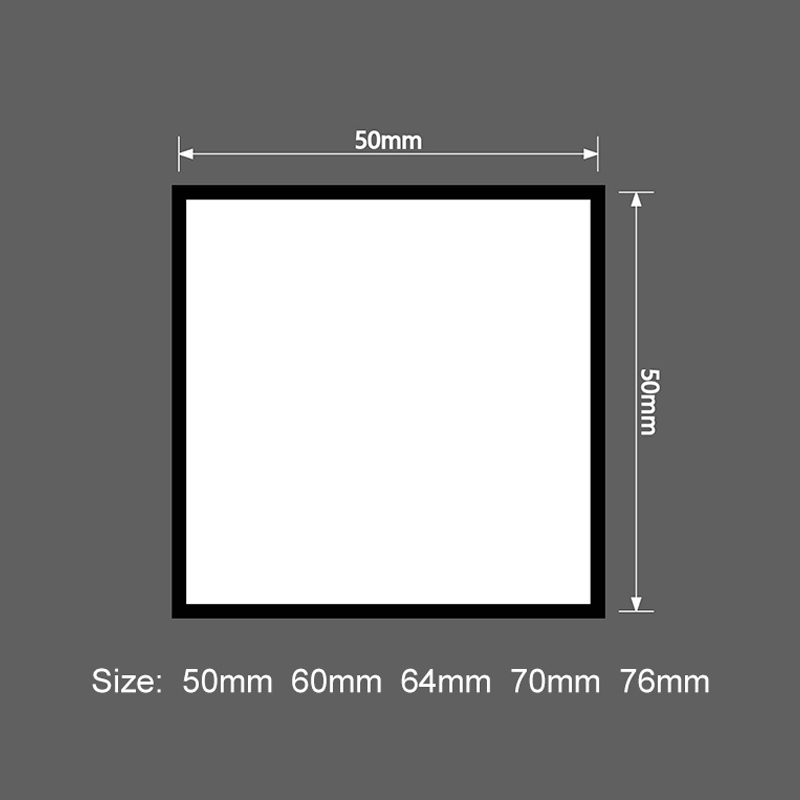 2 1/2' x 2 1/2' Square Sublimation Leatherette Patches with Adhesive