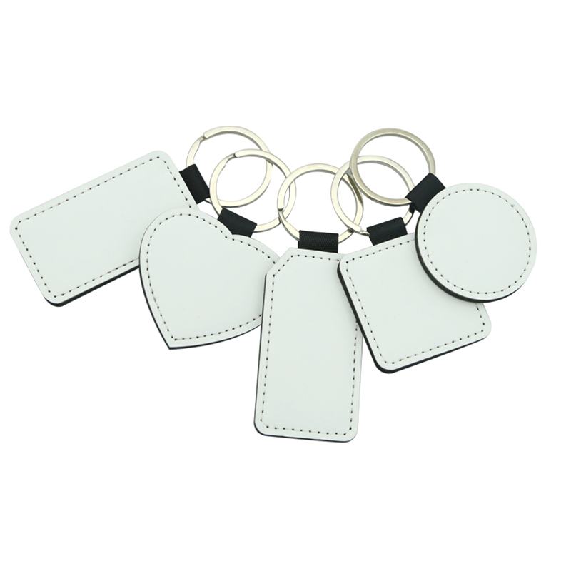 Sublimationis Pu Leather Round Keyring - Double Sided Edition