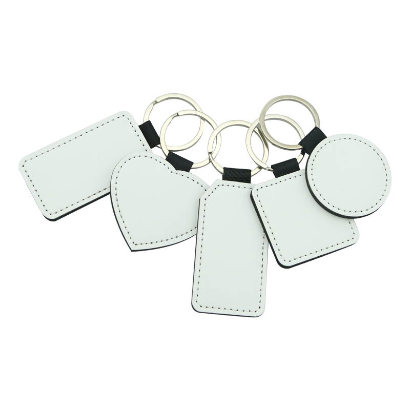 Sublimationis PU Leather Cordis Keyring - Double Sided Printing