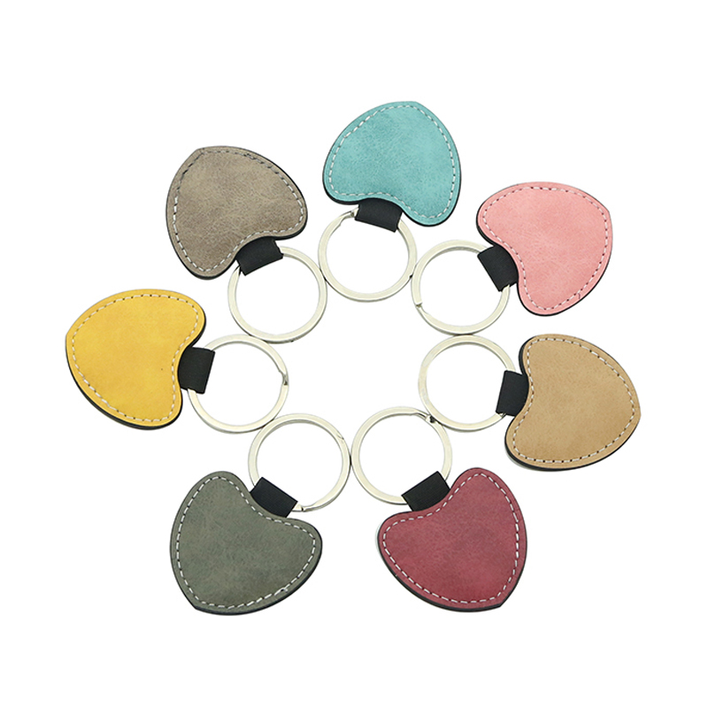 Sublimationis PU Leather Cordis Keyring - Double Sided Printing