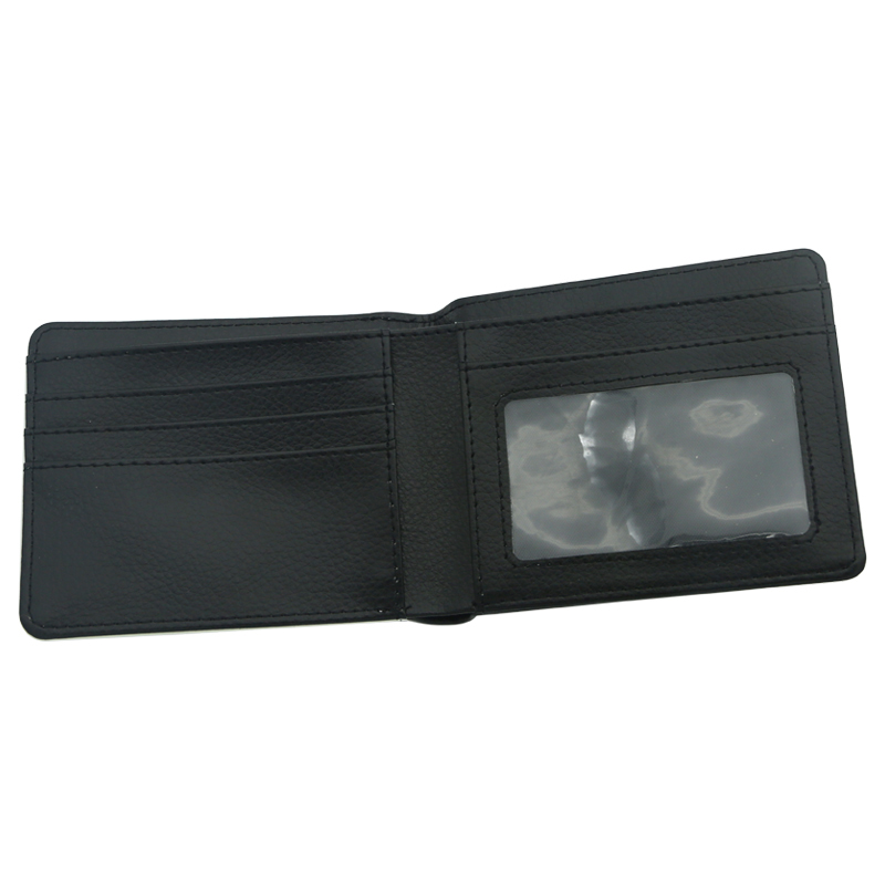 Hominum Sublimatio Leatherette Bi-folder peram in Photo Fenestra