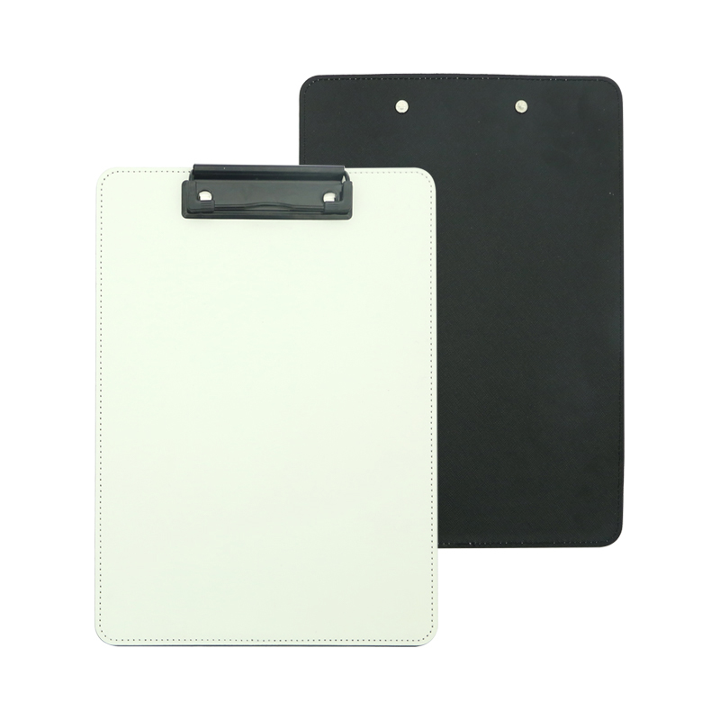 Sublimation PU Leather Clipboard cum Metal Clip - A5