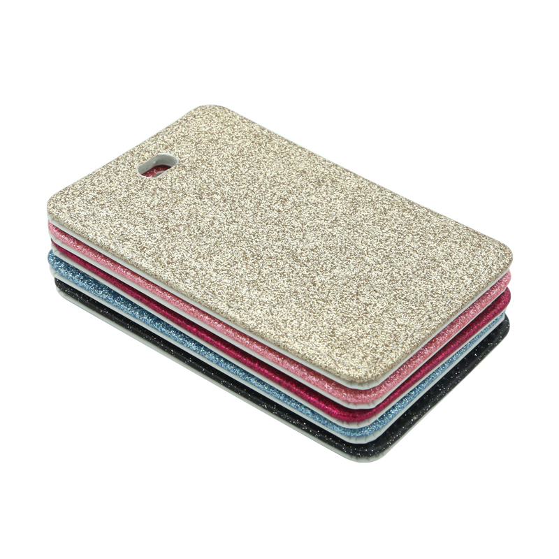 Sublimationis Glitter Leather sarcina Tag-Single Latus Forma
