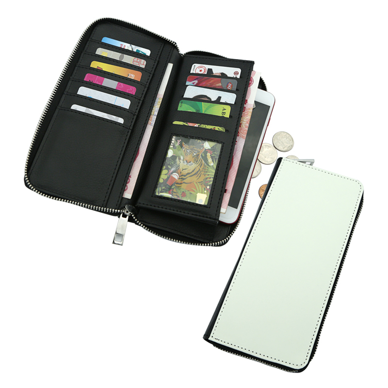 Sublimatio Leatherette Zipper Wallets - Large