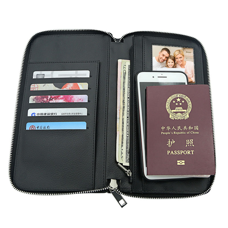 Sublimatione Leatherette Congue Holder cum Zipper et interiorem PU Leather