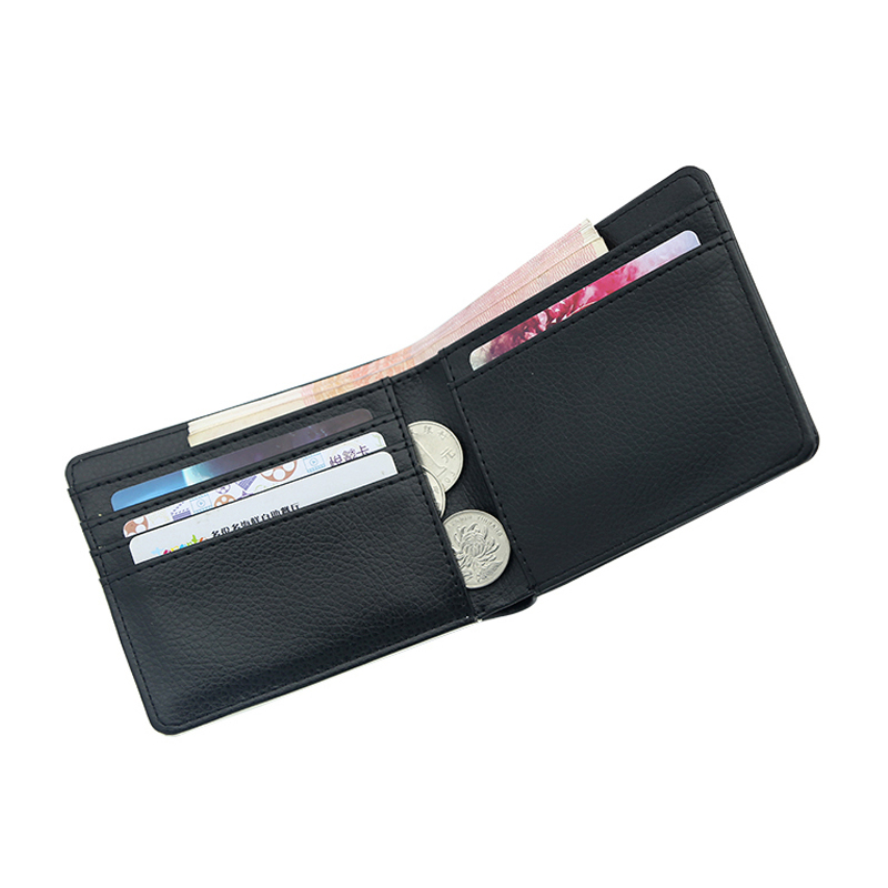 Hominum Sublimatio Leatherette Bifold vidulum cum duobus lateribus Printing Hominum Sublimatio Leatherette Bifold vidulum cum duobus lateribus Printing