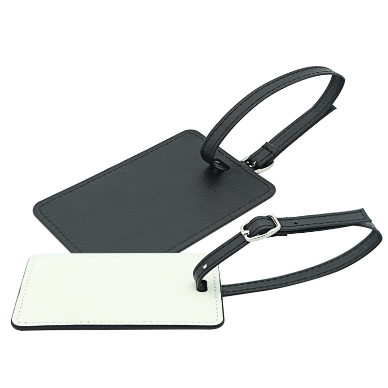 Sublimationis PU Leather sarcina Tag-Duplex Latus Forma