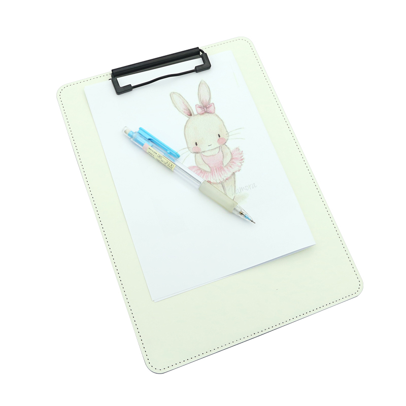 Sublimation PU Leather Clipboard cum Metal Clip - A4