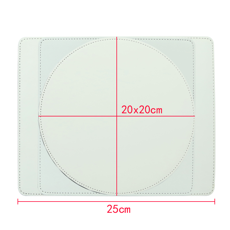 Sublimationis Pu Leather Mus Pad - Round
