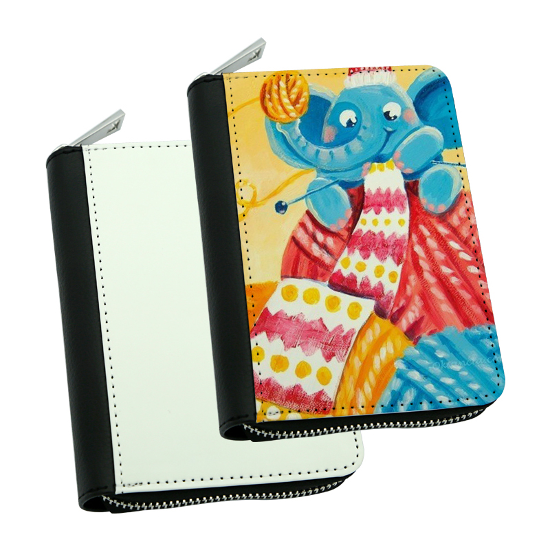 Sublimatio Leatherette Zipper Wallets - Middle