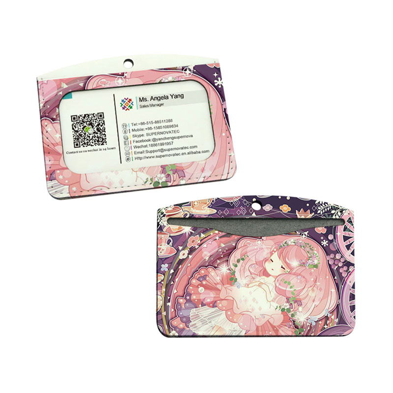 Sublimatione Leatherette ID Badge Holder - Horizontal Geminus Card Stratum