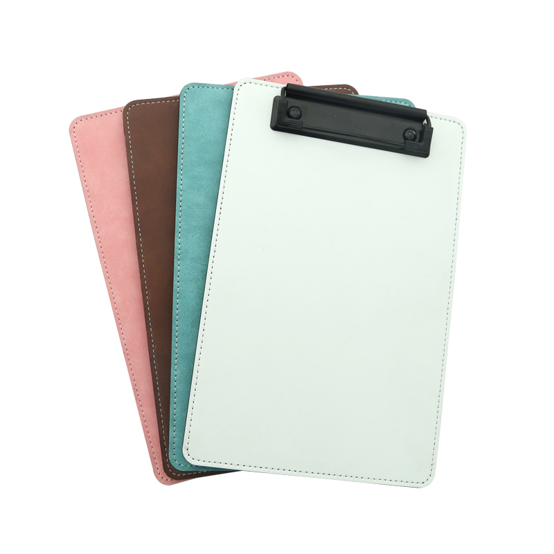 Sublimation PU Leather Clipboard cum Metal Clip - A5