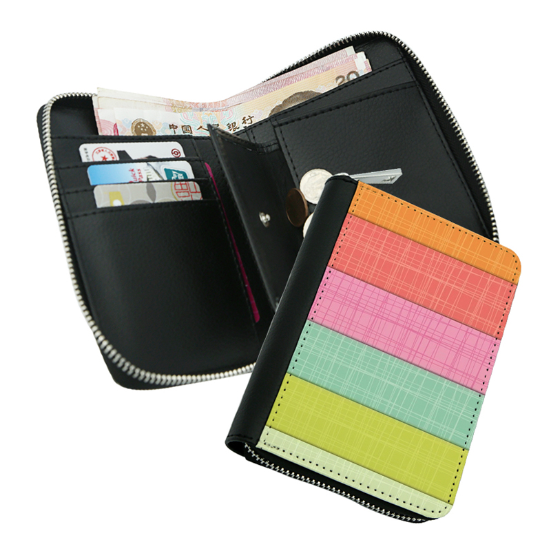 Sublimatio Leatherette Zipper Wallets - Middle