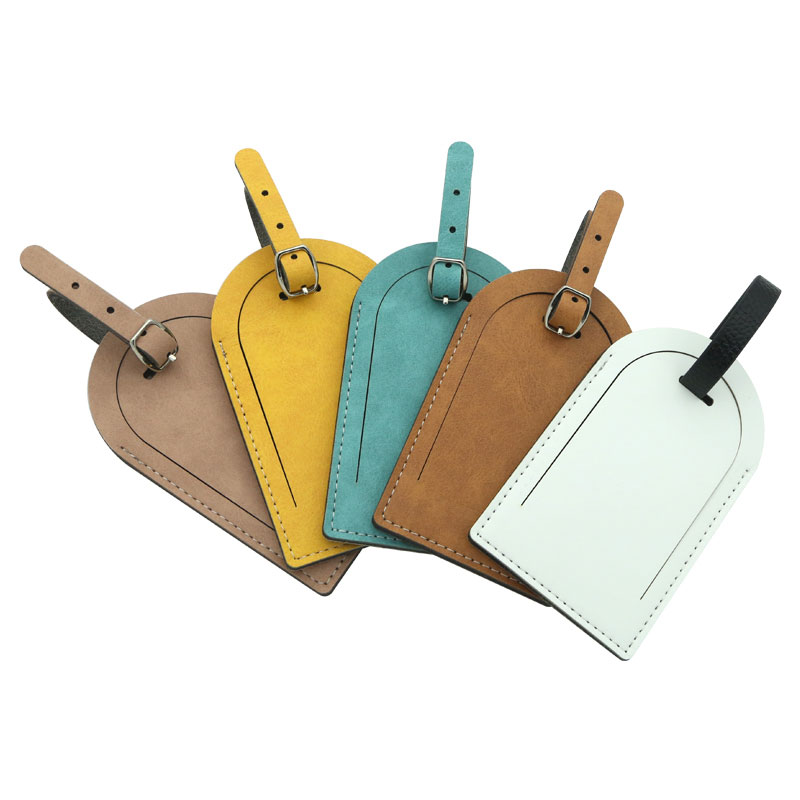 Sublimation Colorful Duplex PU Leather Luggage Tag - Arcuation
