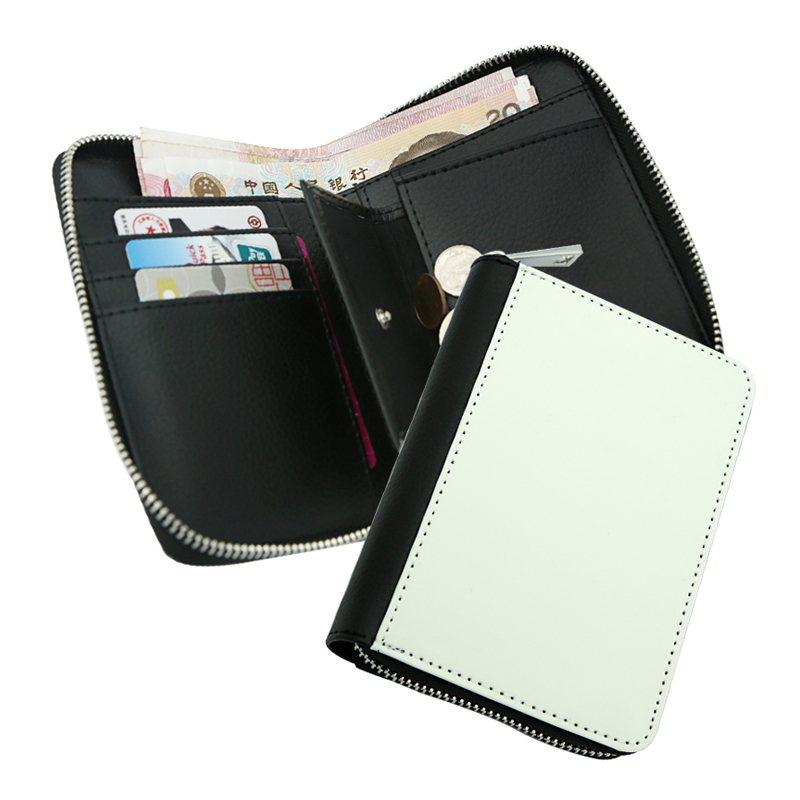 Sublimatio Leatherette Zipper Wallets - Middle