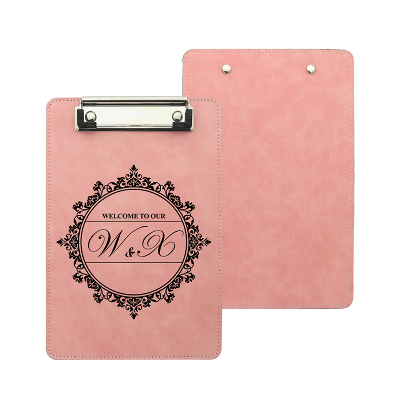 Sublimation PU Leather Clipboard cum Metal Clip - A5