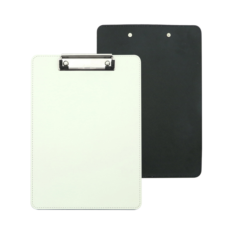 Sublimation PU Leather Clipboard cum Metal Clip - A5