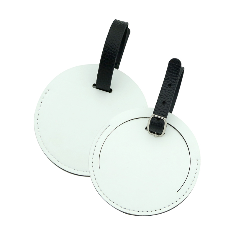 Sublimationis PU Leather sarcina Tag-Duplex Latus Forma